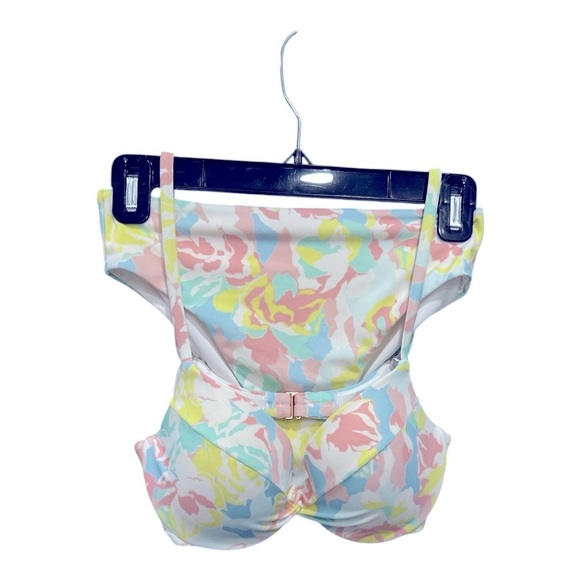 Victoria's Secret White Camo Floral Push Up Swim Bikini Top and Bottom sz S 34 C - Picture 14 of 14